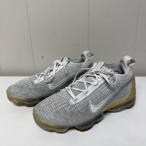 Nike Air Vapormax 2021 Flyknit White Pure Platinum DC4112-100 Women 8.5 GUC